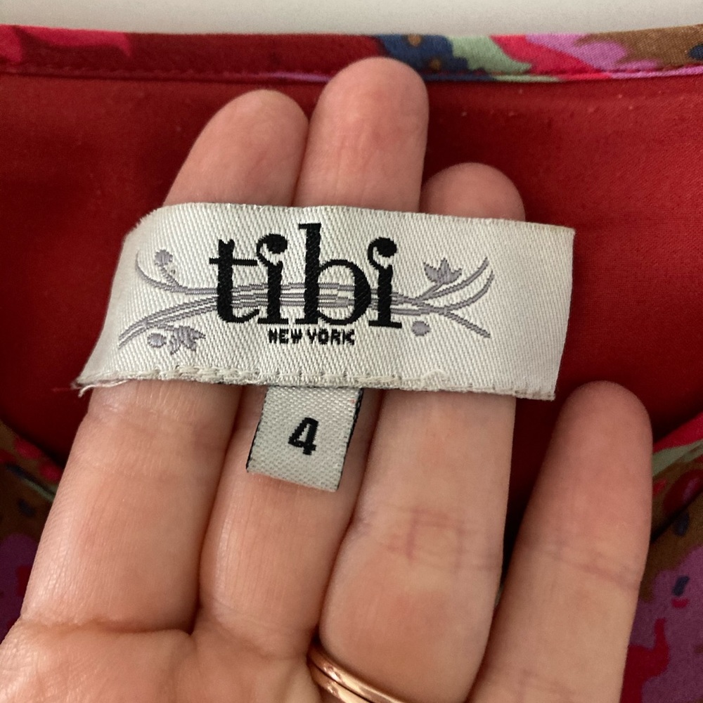 Tibi Pink Paisley Ruffle Dress - Picture 5 of 5